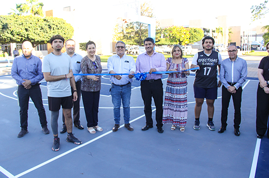 ​Reinauguran cancha de básquetbol en Campus Centro