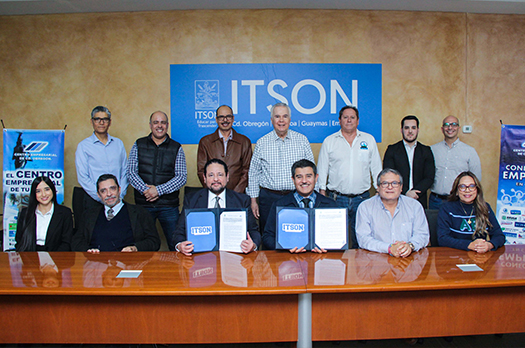 ​ITSON formaliza trabajo con Centro Empresarial de Ciudad Obregón