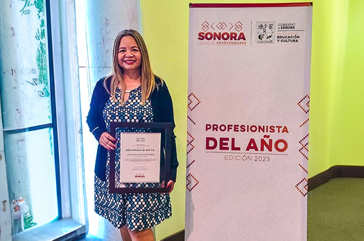 Reconocen a investigadora del ITSON como Profesionista del Año