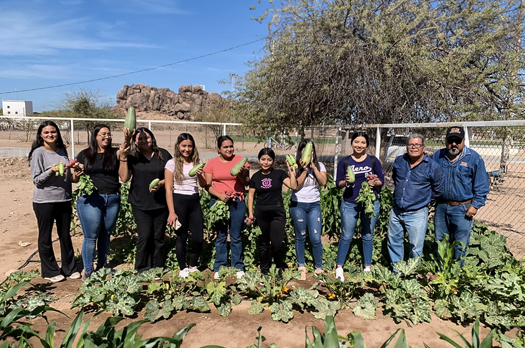 ​Alumnos de ITSON Empalme Cultivan su Primer Huerto Demostrativo