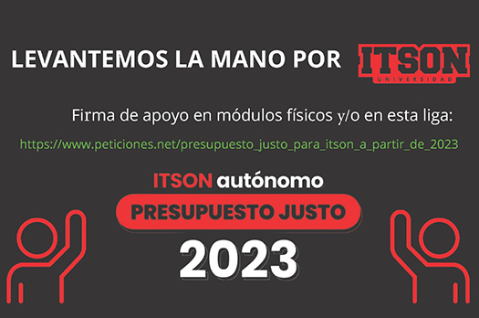 Convocatoria a la unidad por un presupuesto justo para ITSON